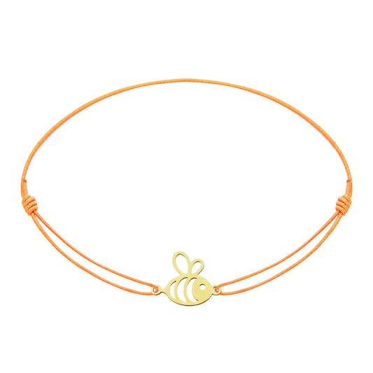 Armband - "little companion“ - vergoldet - Biene