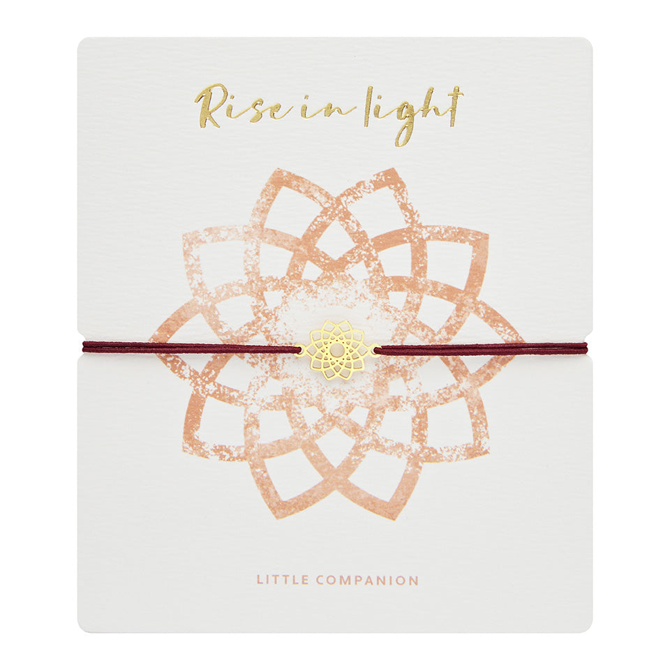 Armband - "little companion“ - vergoldet - Blüte