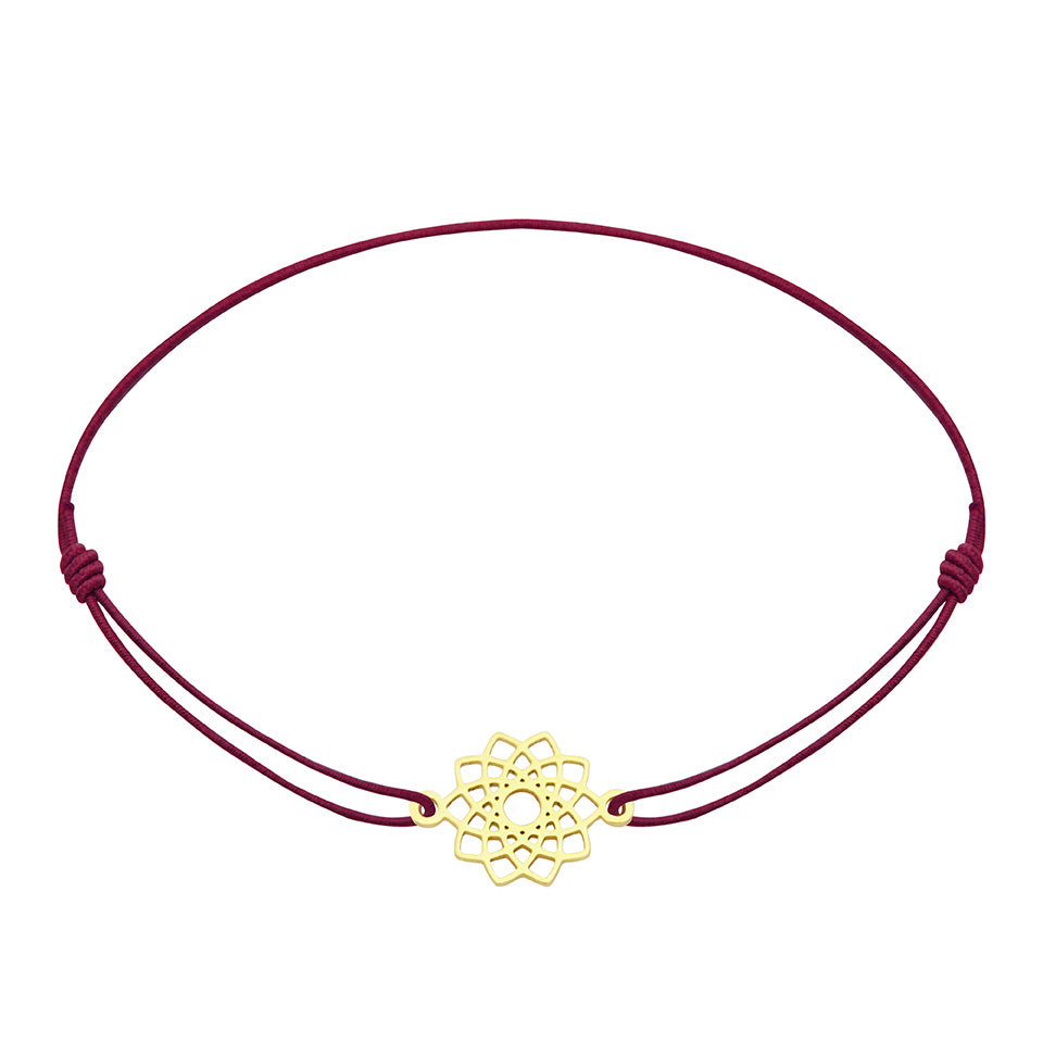 Armband - "little companion“ - vergoldet - Blüte