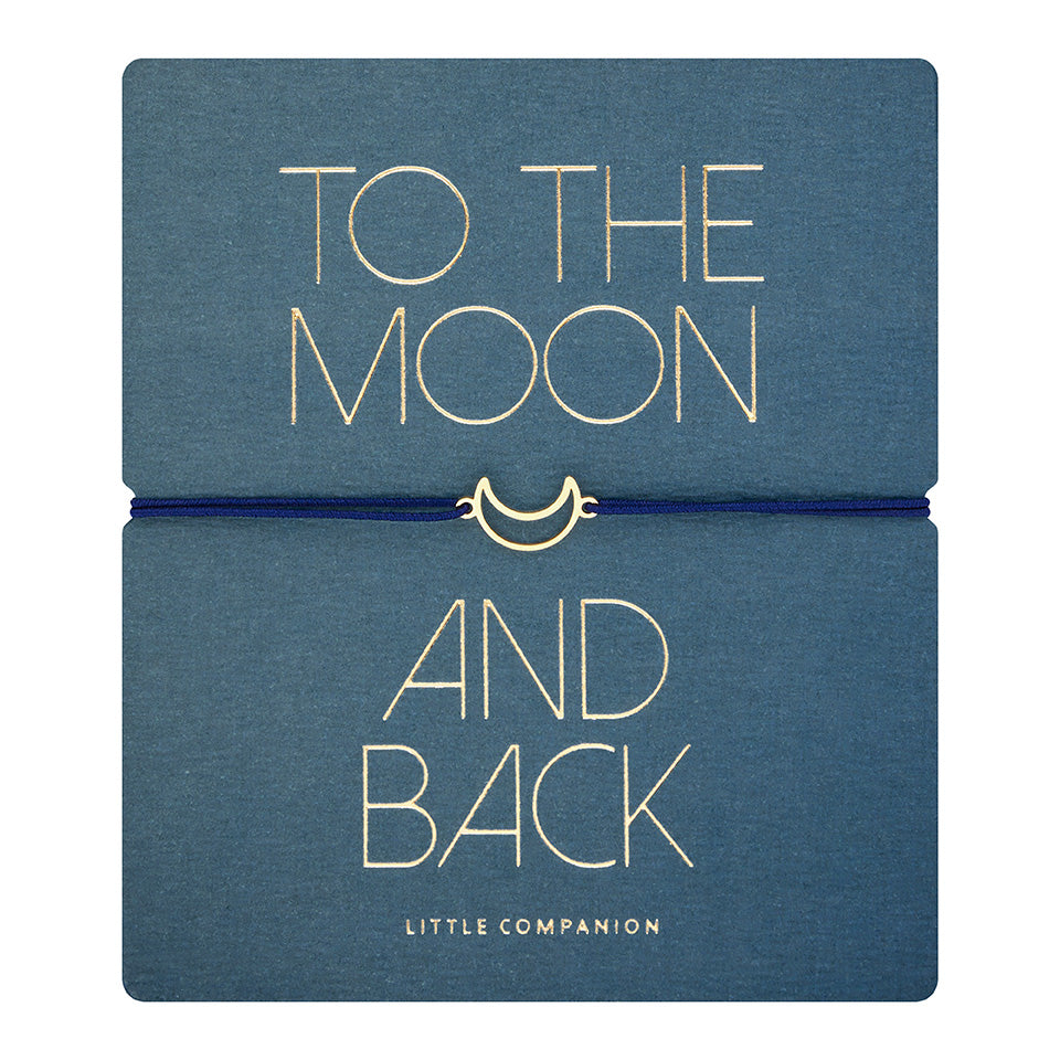 Armband - "little companion“ - vergoldet - Mond