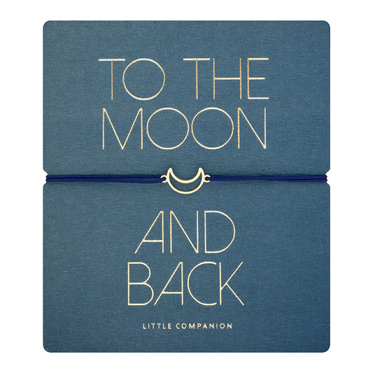 Armband - "little companion“ - vergoldet - Mond