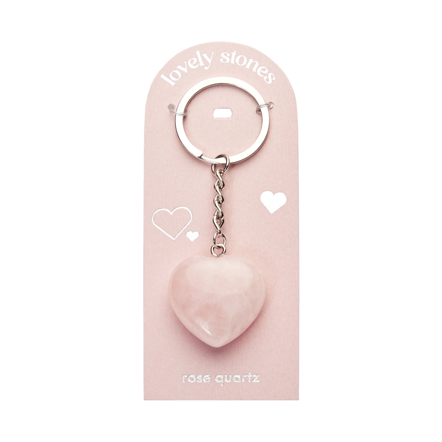 Schlüsselanhänger - "lovely stones" - Rosenquarz