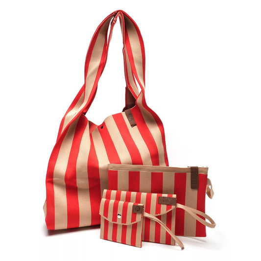 Shopper Lois - Rot/Beige - LOT83