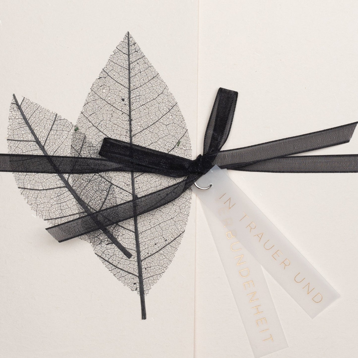 Naturelemente Trauerkarte "In Trauer und Verbundenheit" - Räder