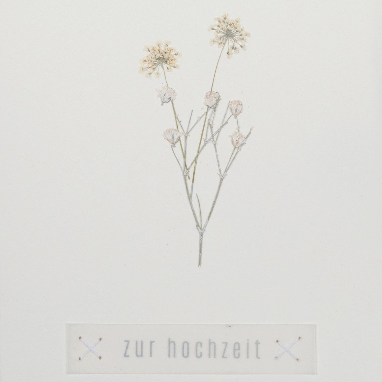 Blumengruß Glückwunschkarte "Zur Hochzeit" - Räder