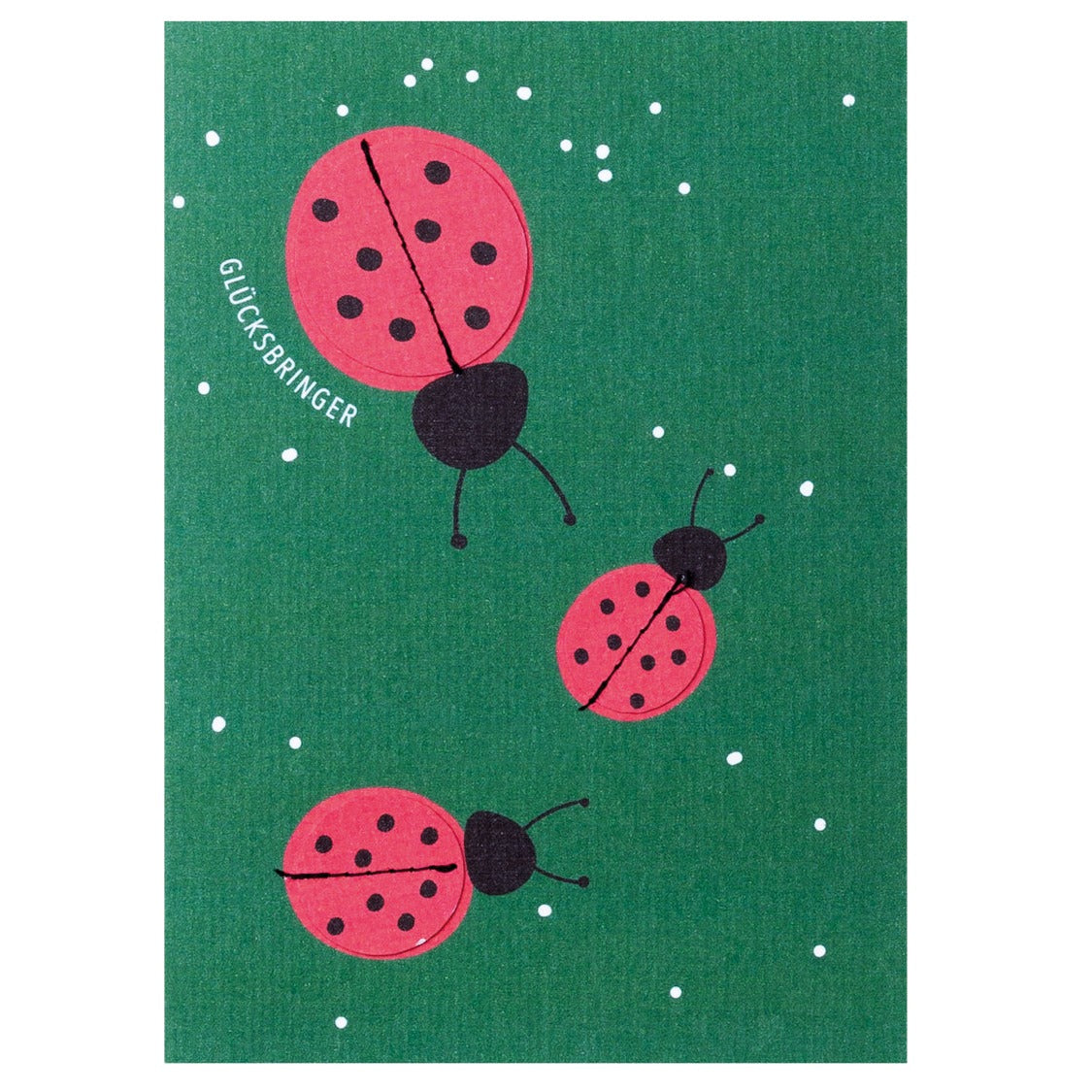 Faltkarte "Glücksbringer" - Räder