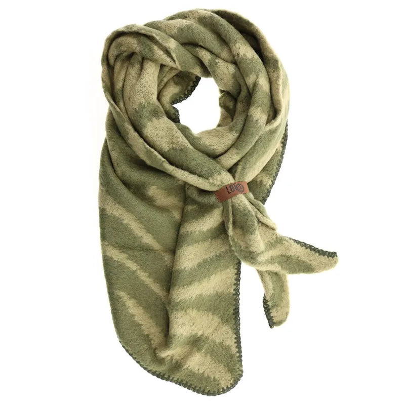 Schal Nina Zebra Khaki - LOT83