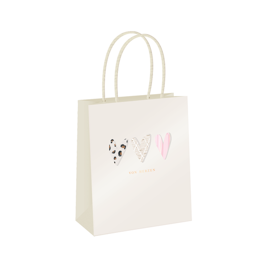 Geschenktüte groß Von Herzen
