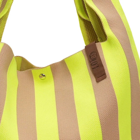 Shopper Lois - Beige/Neongelb - LOT83