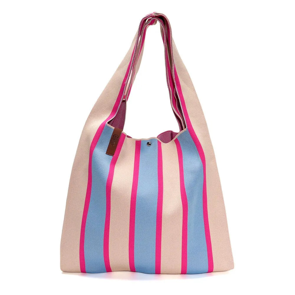 Shopper Lois - Blau/Pink/Taupe - LOT83