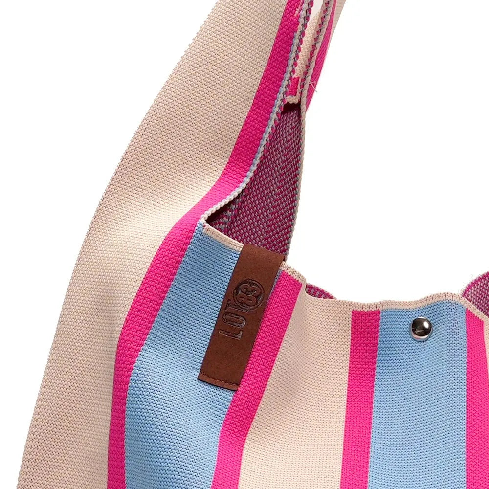 Shopper Lois - Blau/Pink/Taupe - LOT83