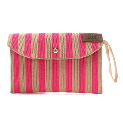 Gewebte Geldbörse Amber Pink/Beige - LOT83