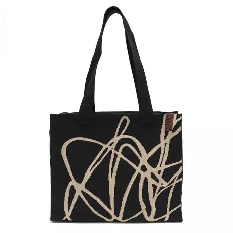 Tote Bag Femke - Schwarz/Beige - LOT83