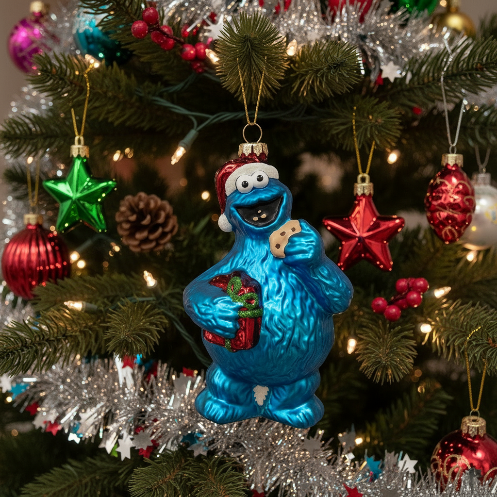 Christbaumkugel "Sesamstraße Krümelmonster" - Lieferbar ab KW40