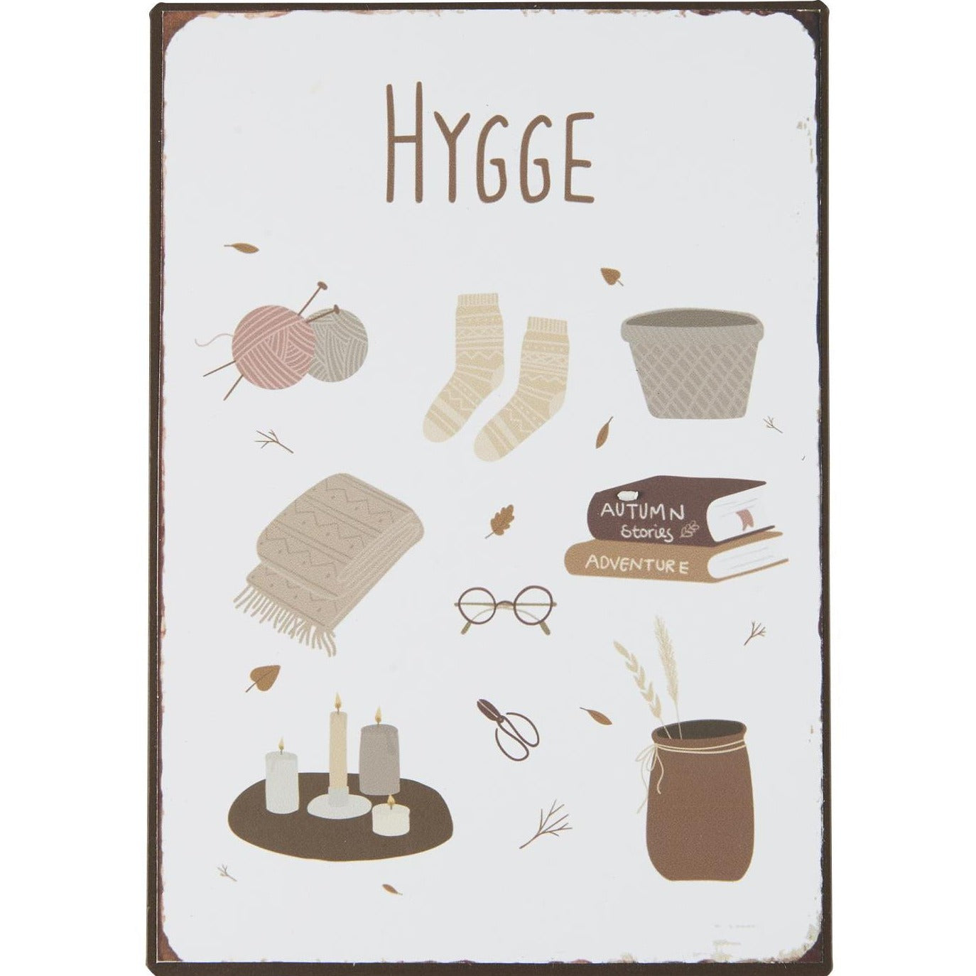 Metallschild "Hygge" - Ib Laursen