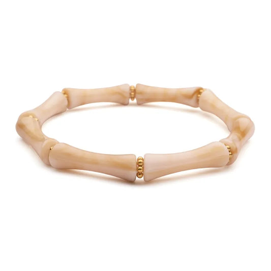 LizzyMae Armband Acryl - Gold/Beige - Lot83