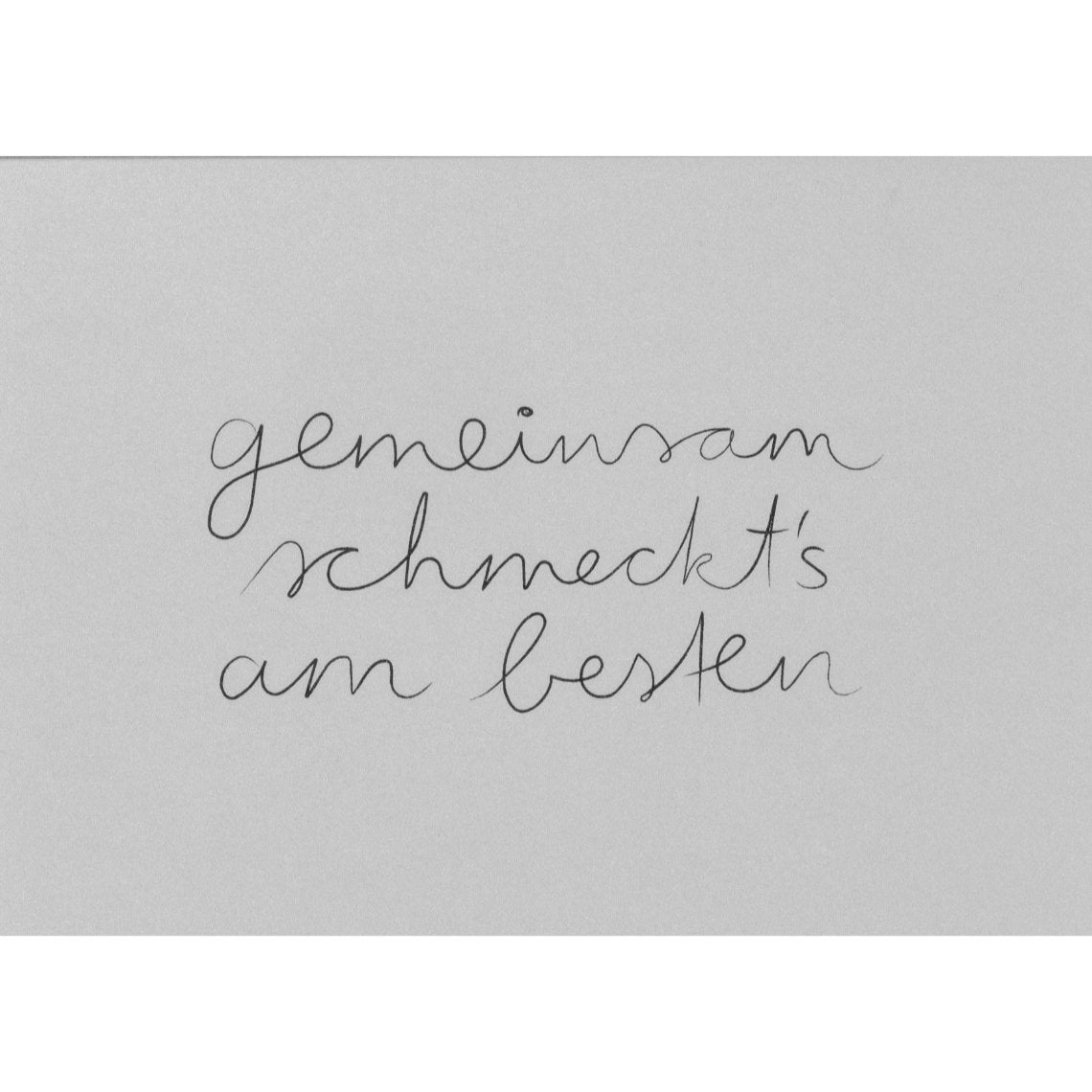 Karte Tischgesellschaft "Gemeinsam schmeckt´s am besten" - Räder