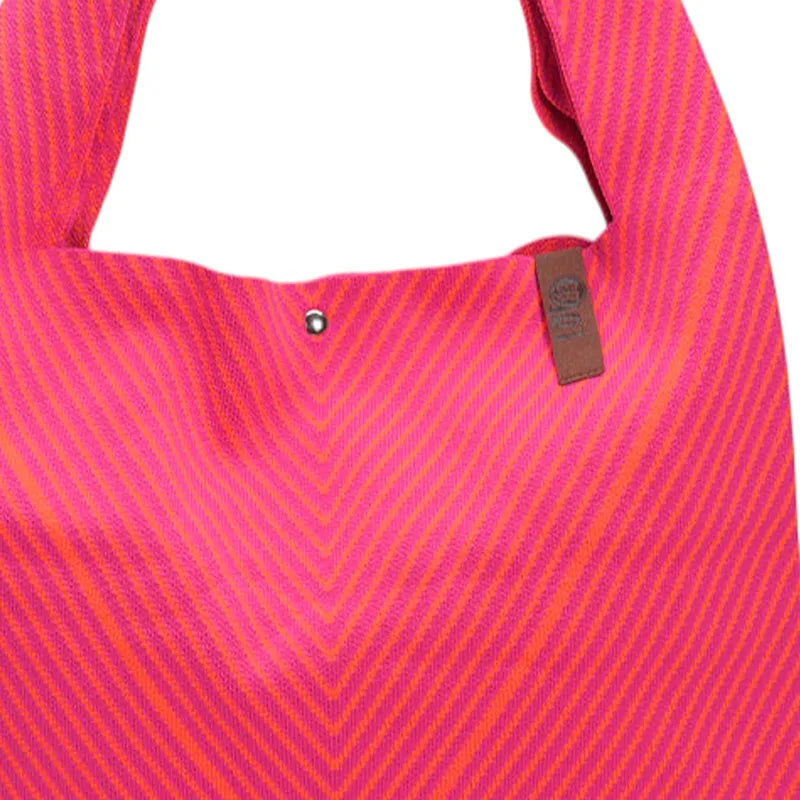 Shopper Lois - Pink/Orange Fischgräten - LOT83