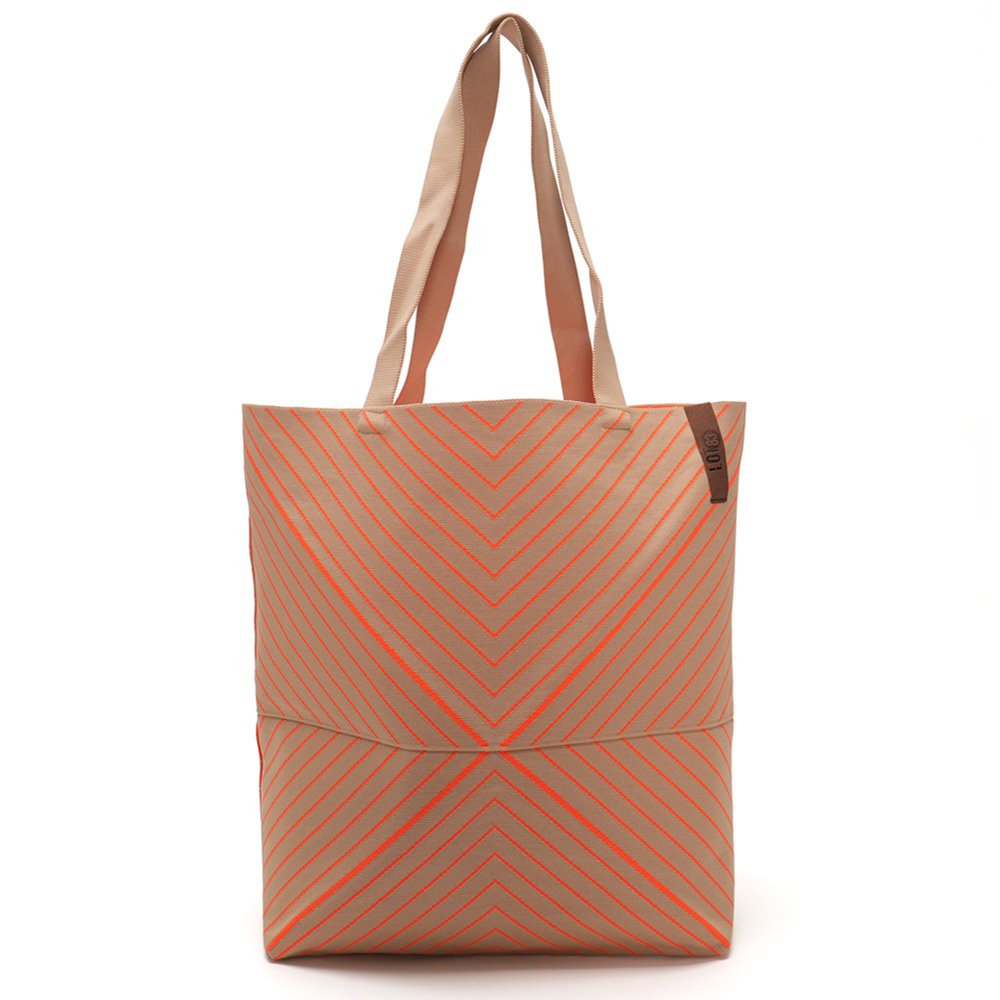 Shopper Lexi - Neon Orange/Beige - LOT83