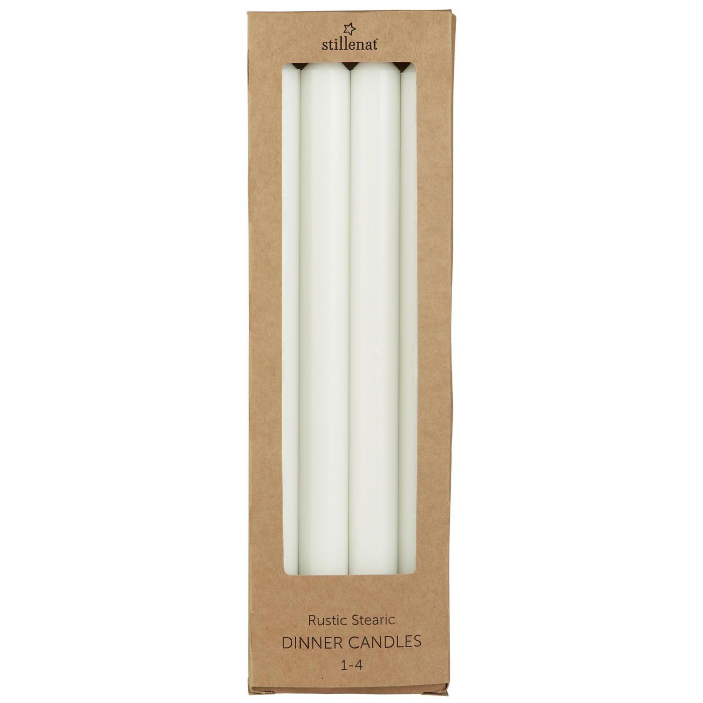 Adventskerzen weiß mit eingeprägten Zahlen 1-4 - Ib Laursen