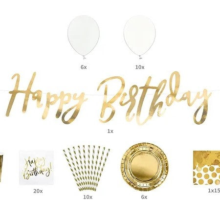 Dekoset "Happy Birthday"