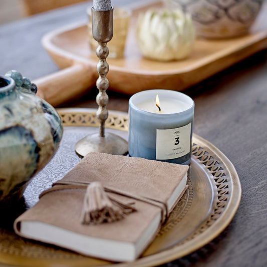 NO. 3 - Santal Fig Duftkerze blue - Bloomingville