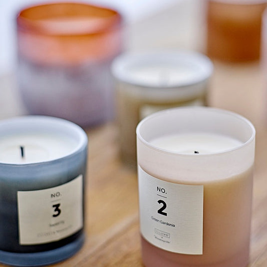 NO. 3 - Santal Fig Duftkerze blue - Bloomingville
