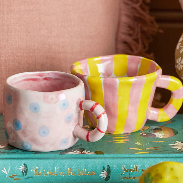 Nini Tassen Set rosé & gelb - Bloomingville