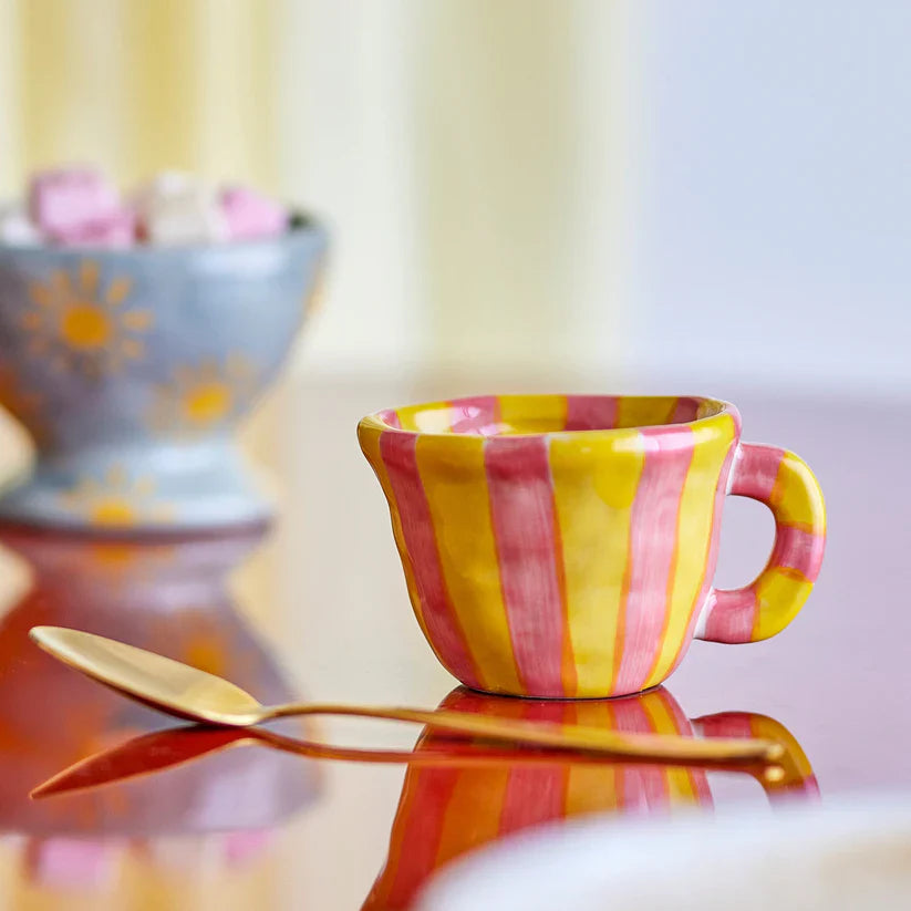 Nini Tassen Set rosé & gelb - Bloomingville