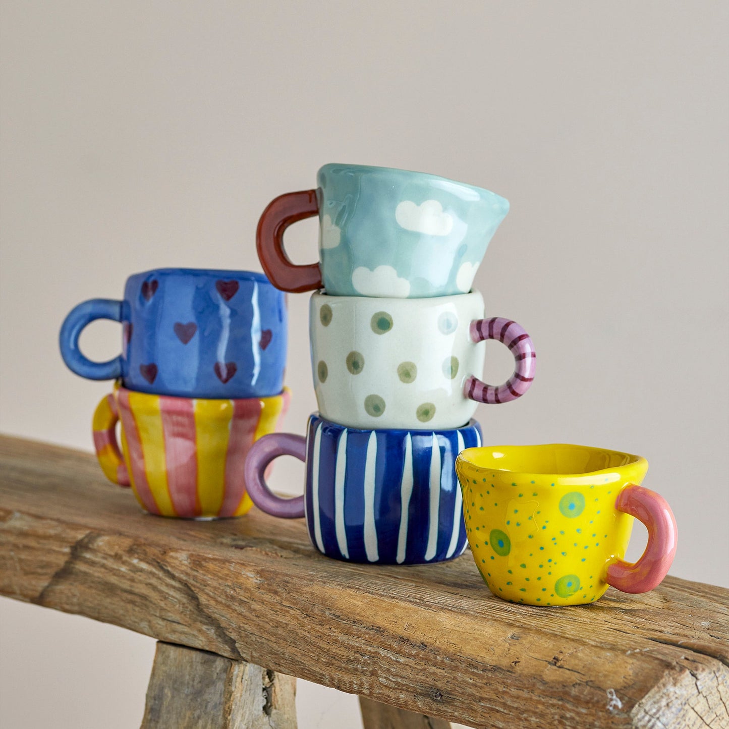 Nini Tasse gelb mit Punkten - Bloomingville