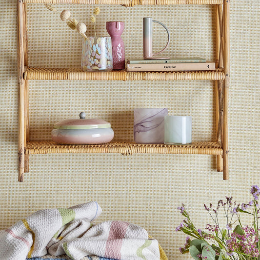 Embla Vase Pink Steingut - Bloomingville