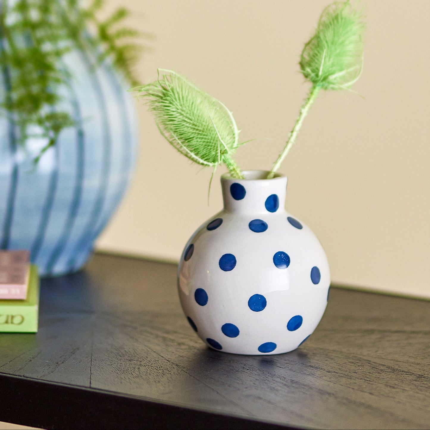 Fian Vase Blau - Bloomingville