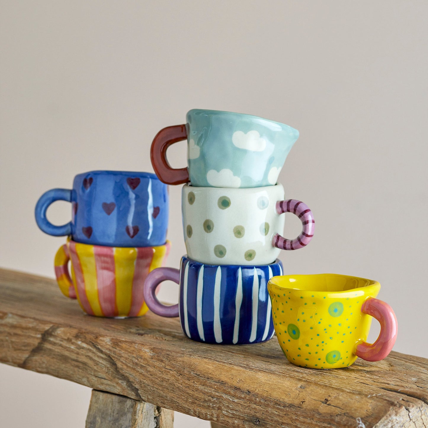 Nini Tasse blau mit Herzen - Bloomingville