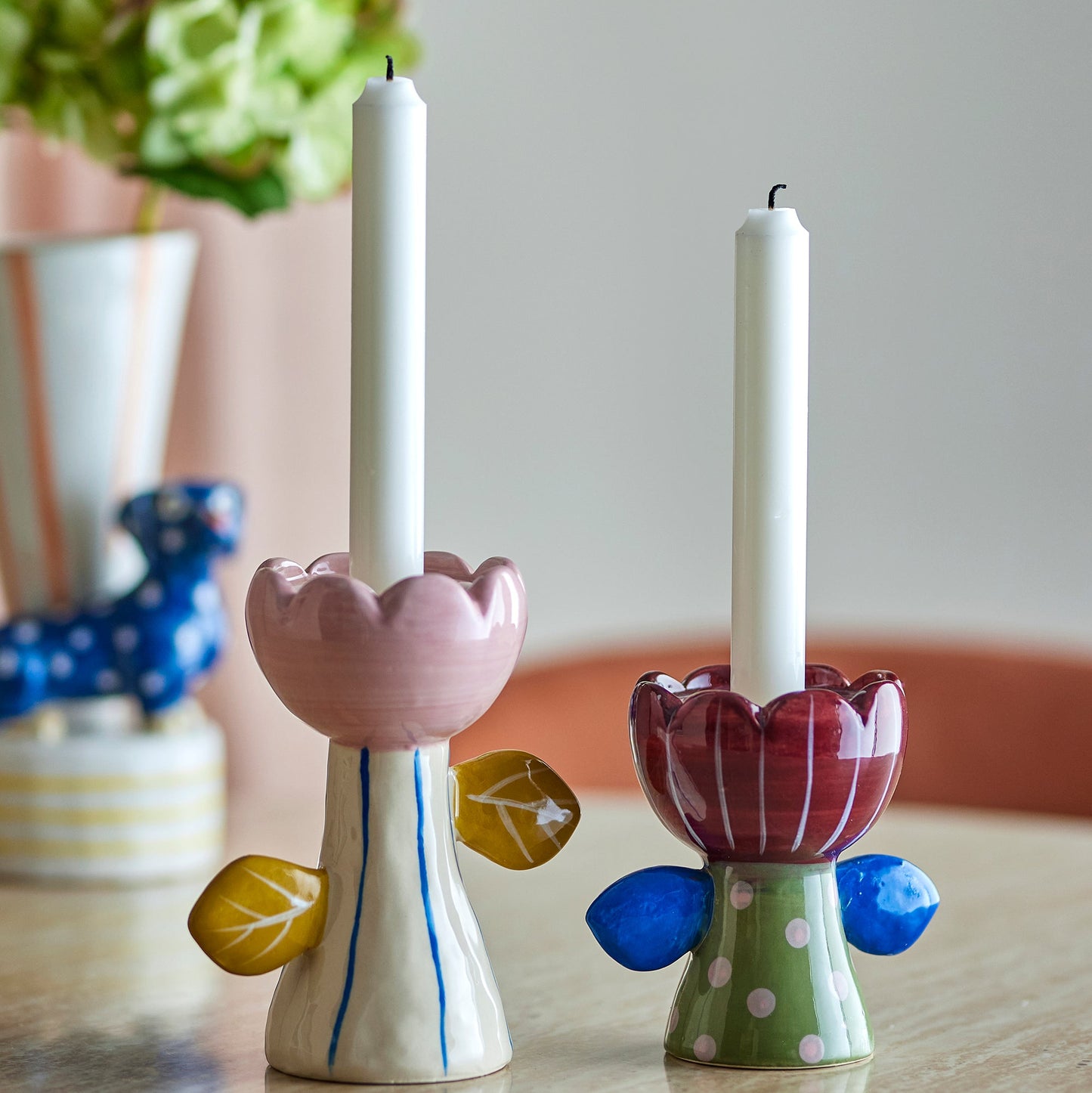 Florita Votive & Candle Holder bunt 2 Stück - Bloomingville