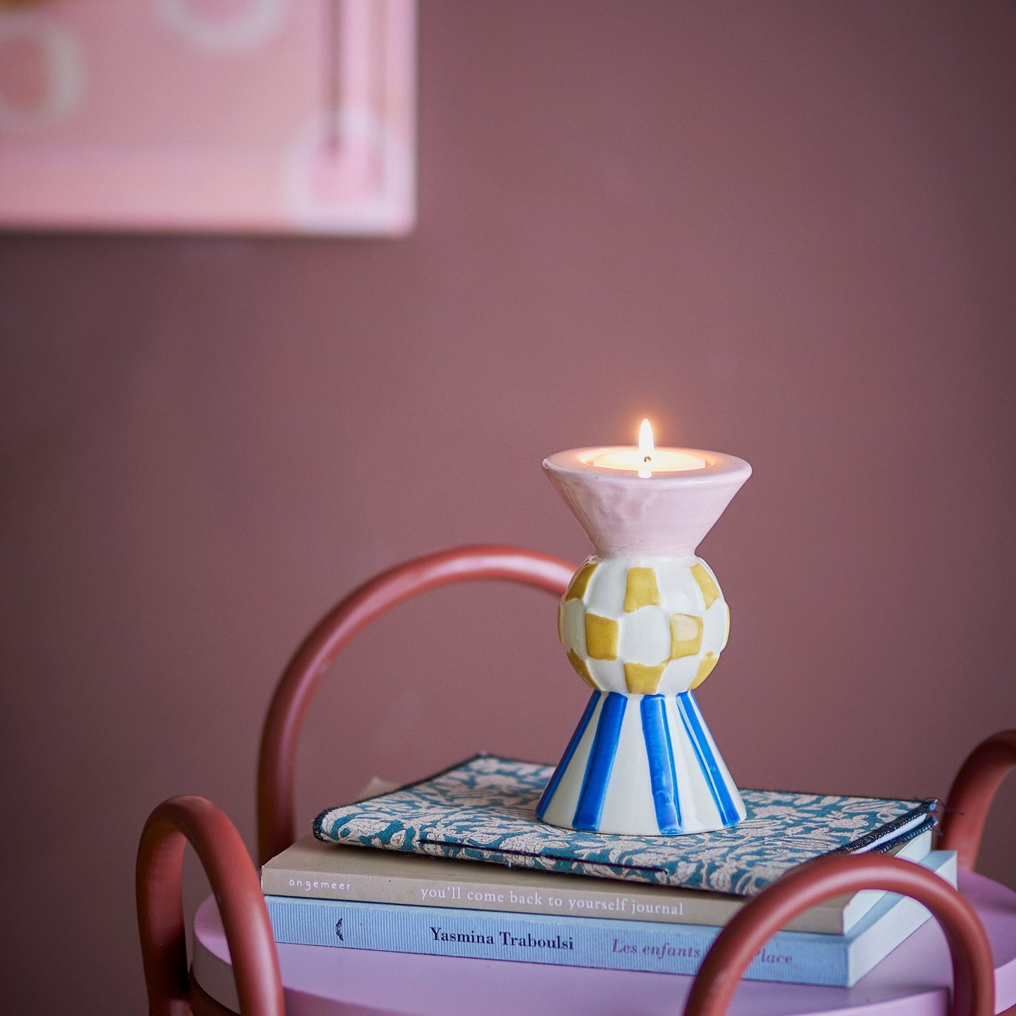 Bob Votive & Candle Holder rosé - Bloomingville