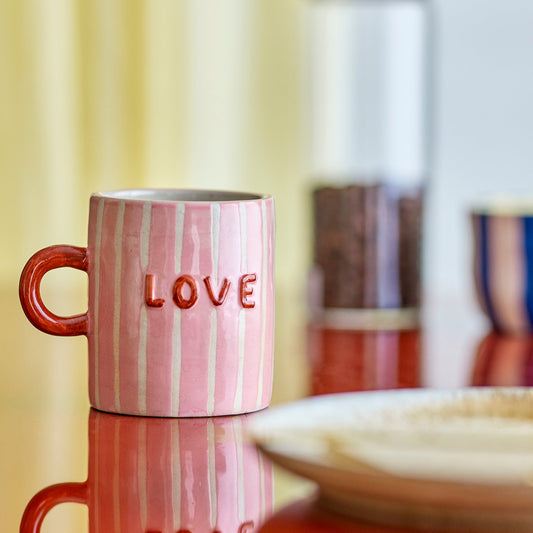 Cherish Becher rosé "Mom" - Bloomingville