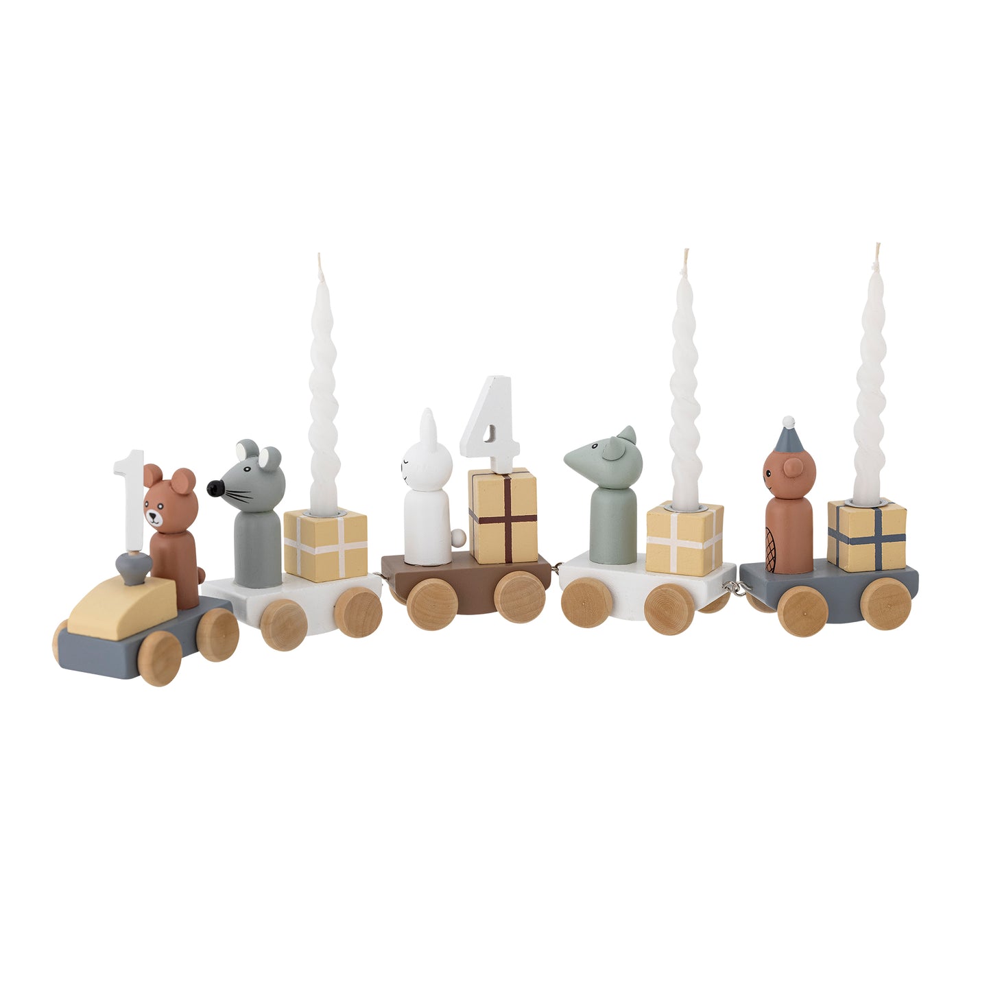 Junaid Geburtstagszug aus Holz - Bloomingville