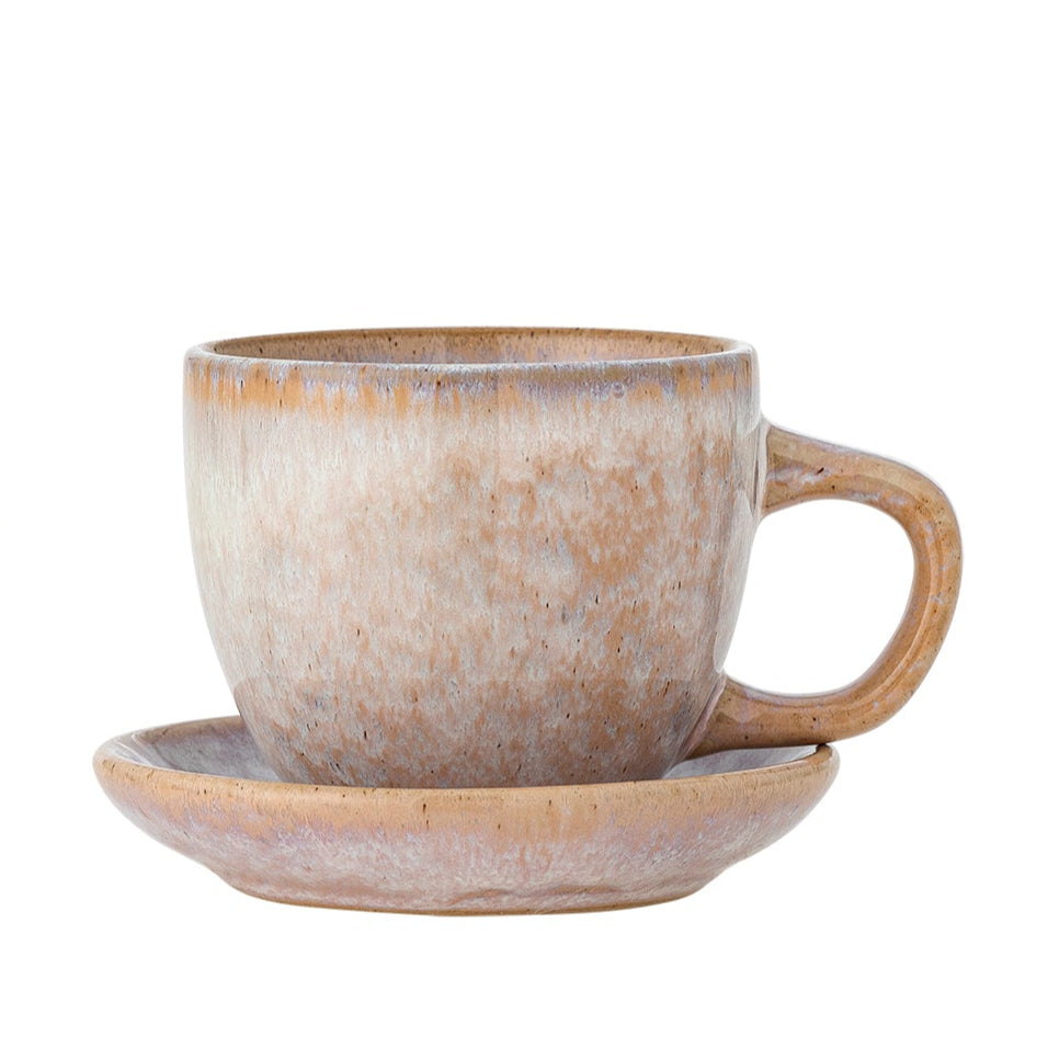 Brenta Tasse mit Untertasse rosé - Bloomingville
