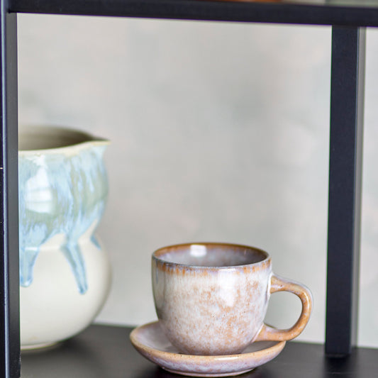 Brenta Tasse mit Untertasse rosé - Bloomingville