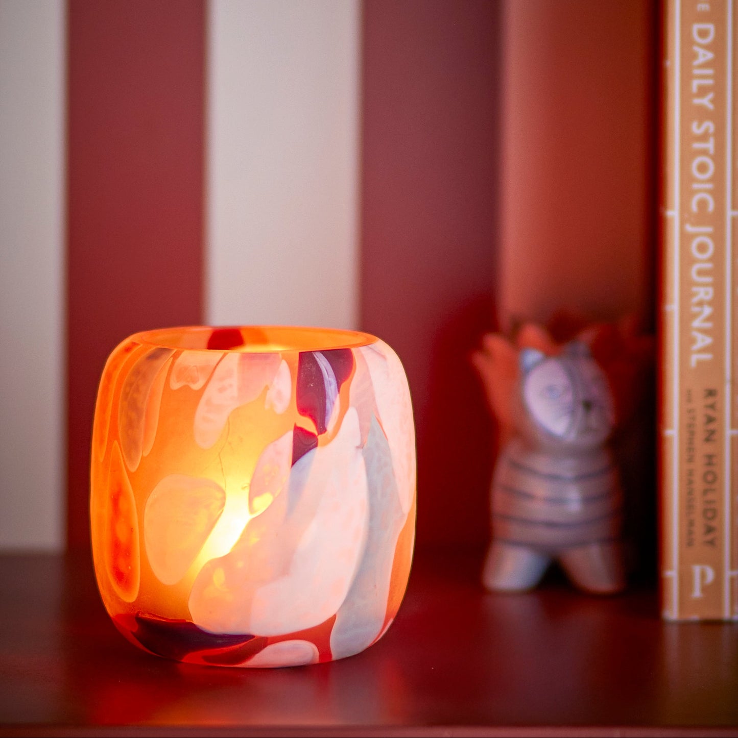 Karan Teelichthalter rosé - Bloomingville