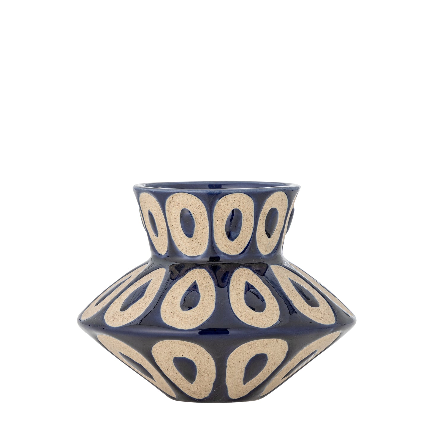 Bashir Vase Blau klein - Bloomingville