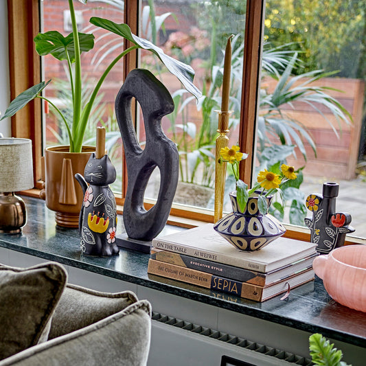 Bashir Vase Blau klein - Bloomingville