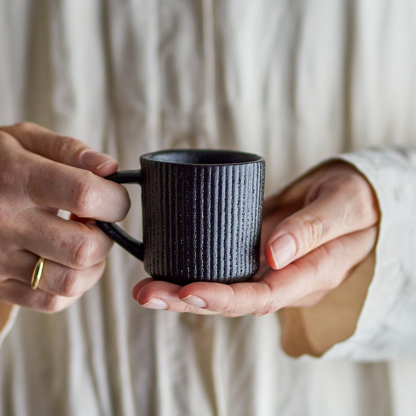 Neri Espressotasse schwarz 2 Stk - Bloomingville