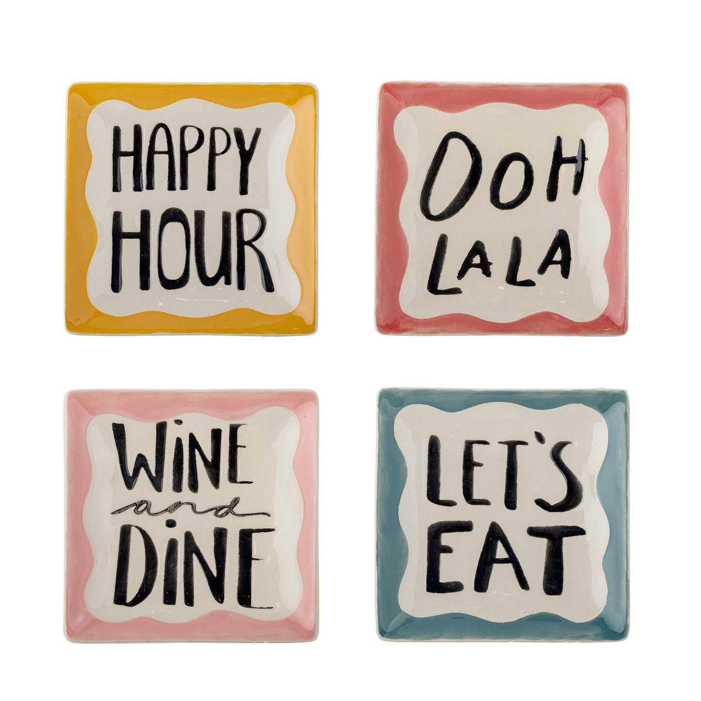 Soline Teller bunt 4er Set - Bloomingville