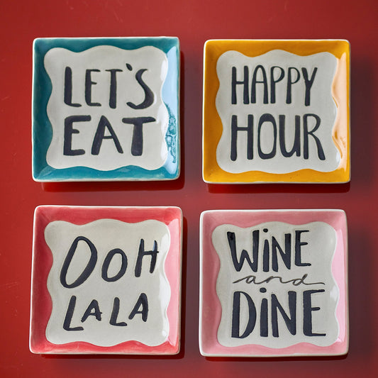 Soline Teller bunt 4er Set - Bloomingville