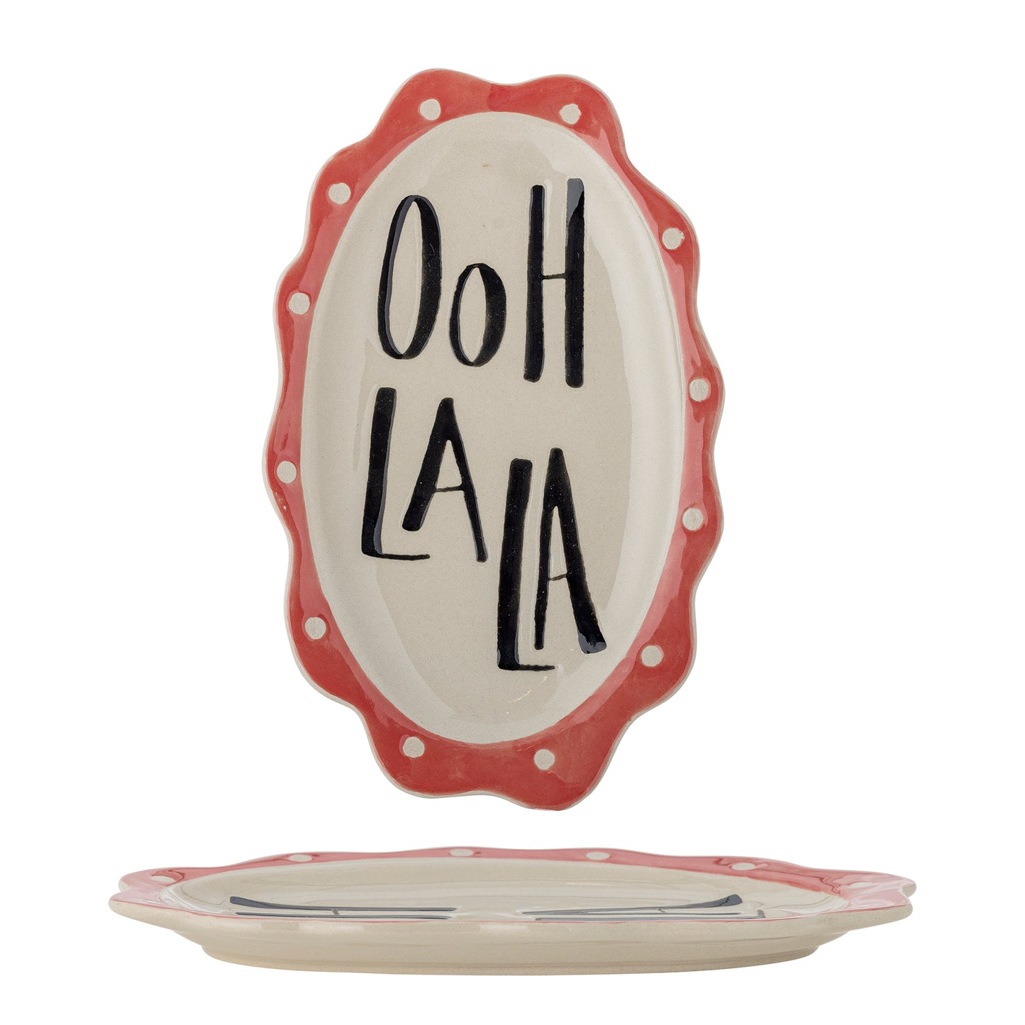 Soline Servierplatte "ooh la la" bunt  - Bloomingville