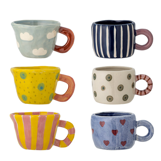 Nini Tassen 6er Set Bunt - Bloomingville