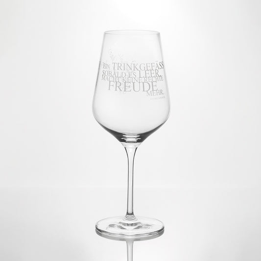Weinglas "Ein Trinkgefäss"- Räder
