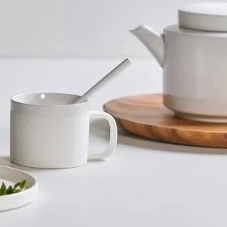 Tasse M matt weiß 2 Stück - Kinta