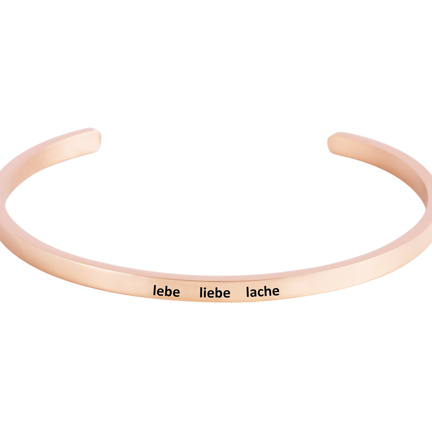Armcandy "lebe liebe lache" roségold - blumenkind